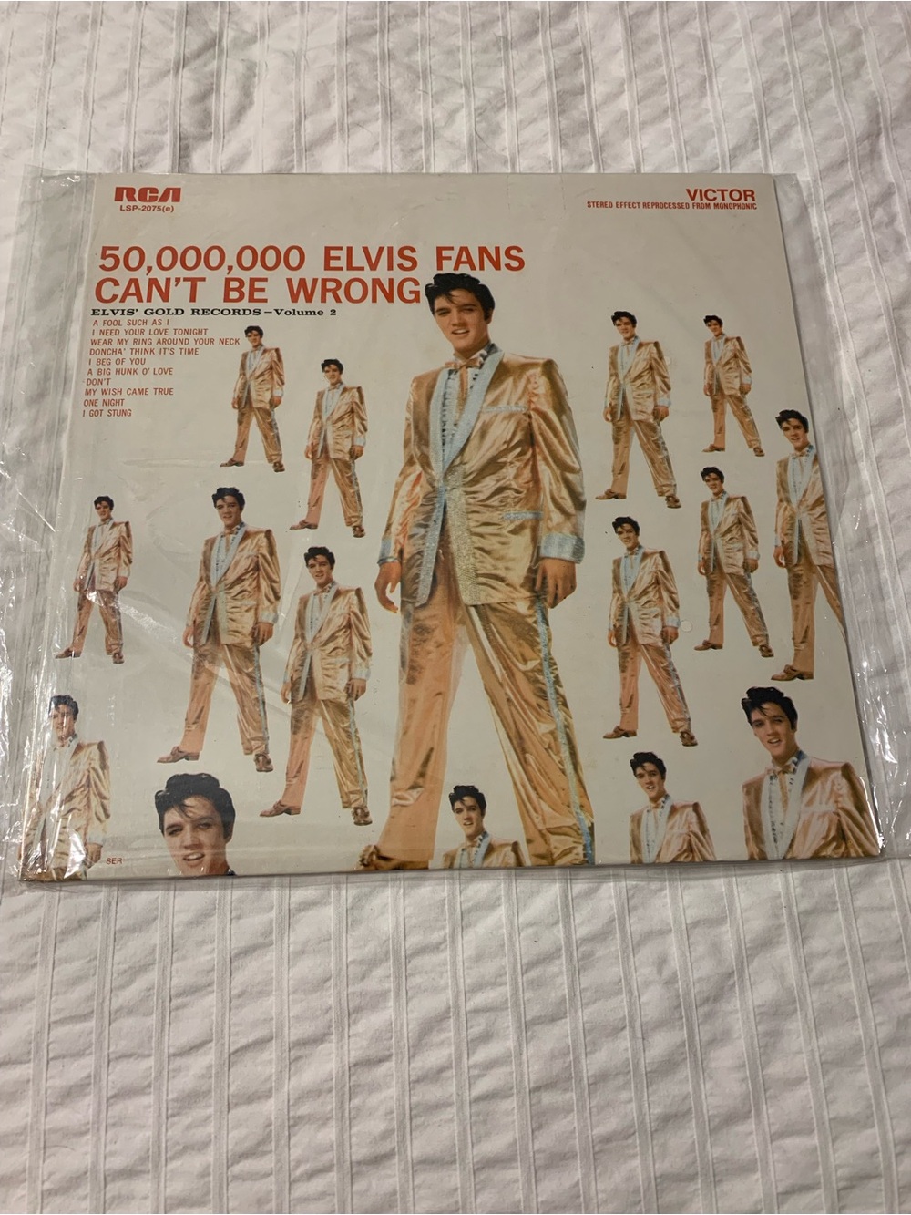 RCA 50,000,000 Fans Can't Be Wrong Gold Vinyl Record